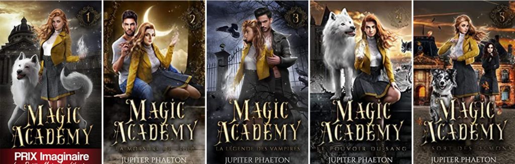 Les 5 tomes de Magic Academy de jupiter Phaeton